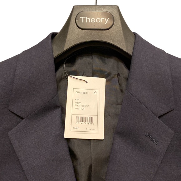 Theory Navy Blue Blazer, Size 42R, NWT, $350 - Picture 2 of 8